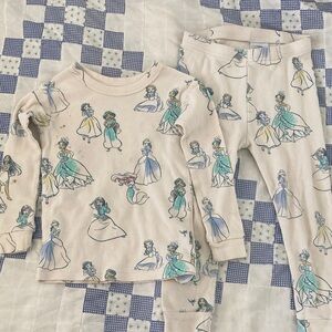 GAP Kids Fairy Tale Print Pajama Set - Cream and Blue